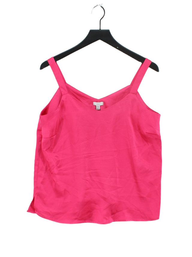 M&Co Women's T-Shirt UK 12 Pink 100% Polyester