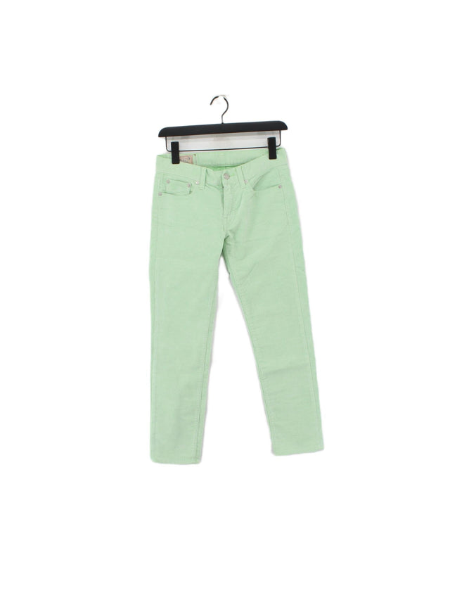 Ralph Lauren Women's Trousers W 26 in Green 100% Cotton