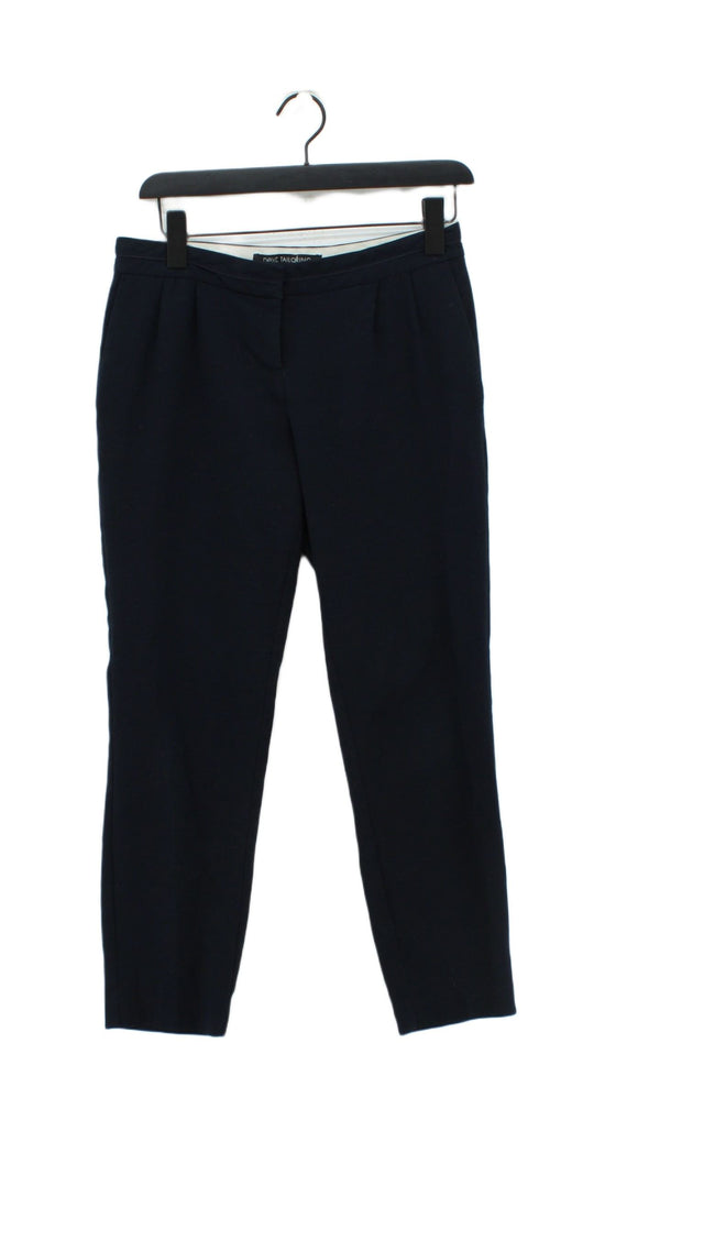 Next Women's Suit Trousers UK 8 Blue Polyester with Elastane, Viscose