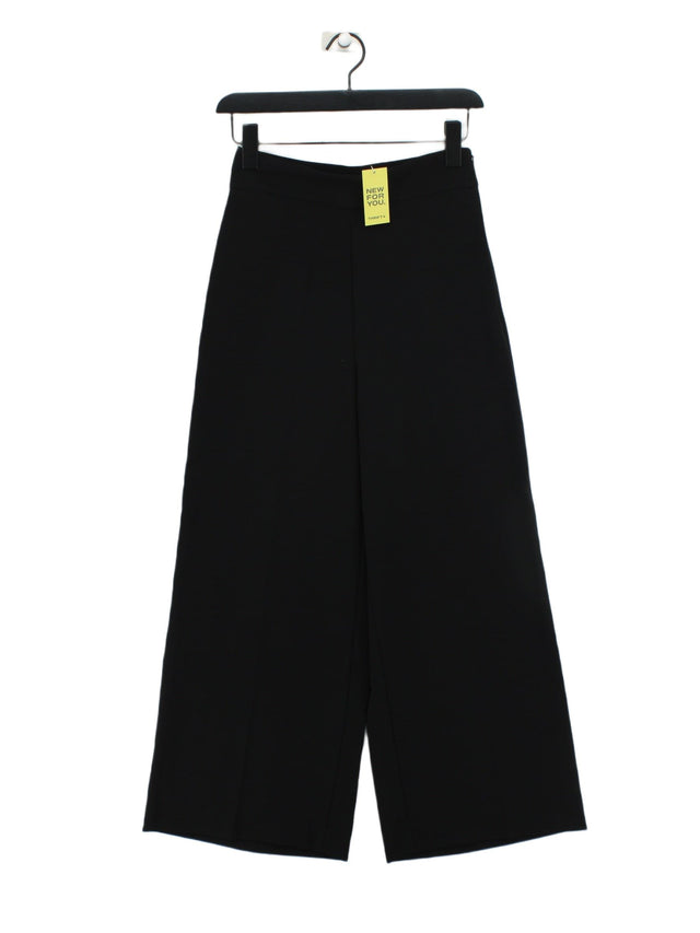 Zara Women's Suit Trousers XS Black 100% Polyester