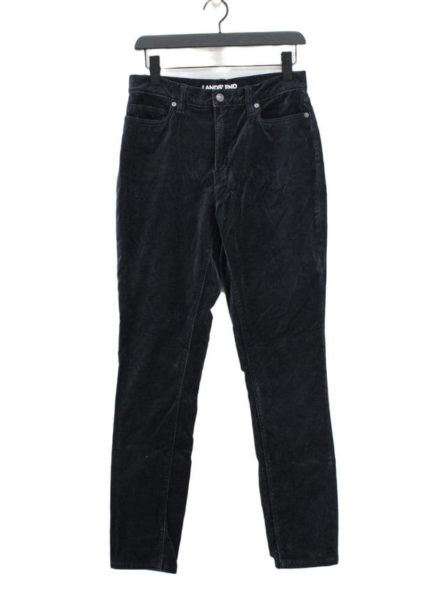 Lands End Women's Jeans UK 10 Blue Cotton with Elastane, Spandex