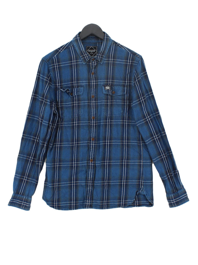 Superdry Men's Shirt Chest: 38 in Blue 100% Cotton