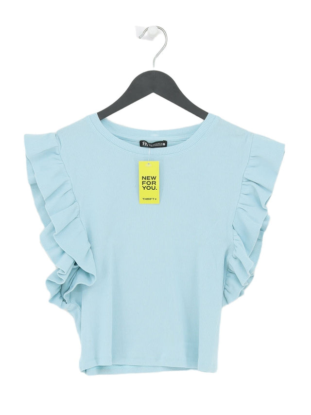 Zara Women's T-Shirt M Blue 100% Other