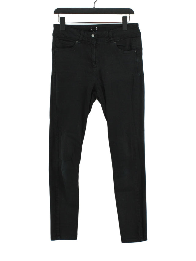Next Women's Jeans UK 10 Black Cotton with Lyocell Modal