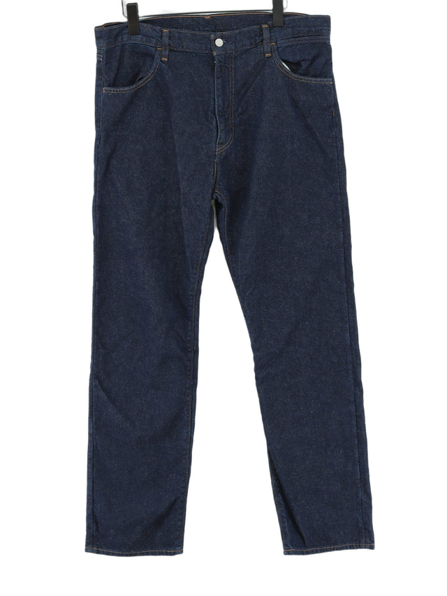 Pangaia Men's Jeans W 38 in Blue Cotton with Other