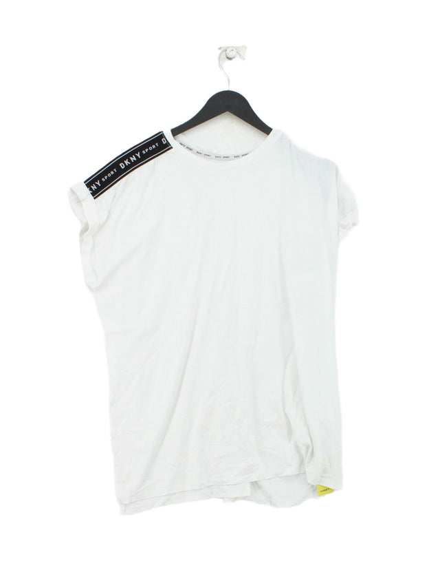 DKNY Men's T-Shirt M White 100% Cotton