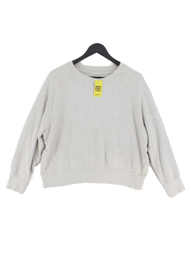 Hush Women's Jumper S Grey 100% Cotton