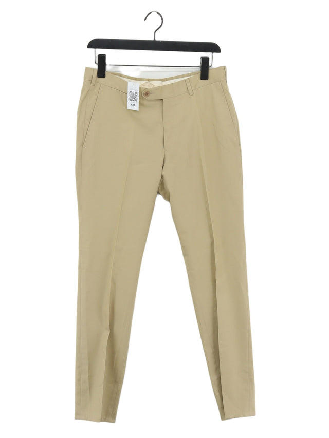 Ermenegildo Zegna Men's Trousers W 30 in Tan Cotton with Viscose