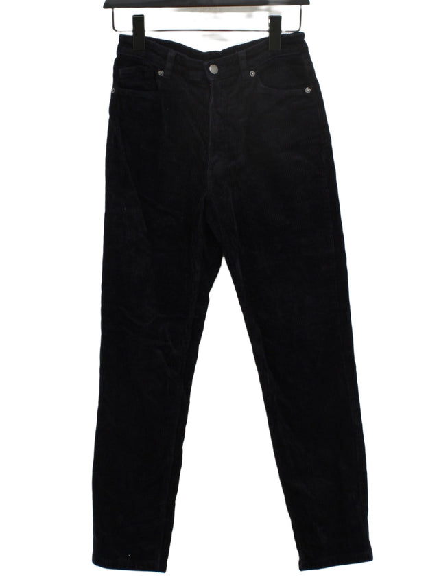 Monki Women's Trousers UK 8 Black 100% Cotton