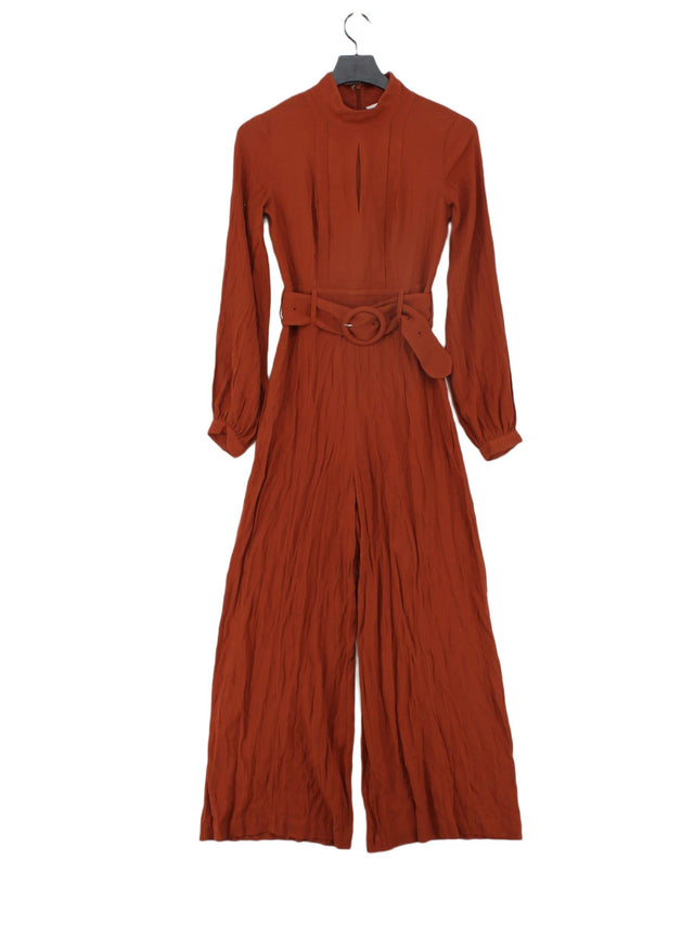 & Other Stories Women's Jumpsuit UK 6 Orange 100% Viscose