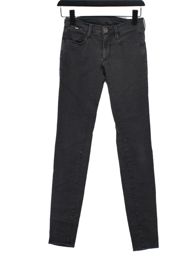 Gas Women's Jeans W 25 in; L 32 in Black Cotton with Elastane