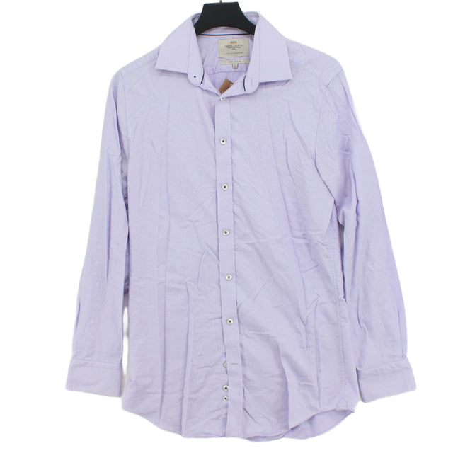 Hawes & Curtis Men's T-Shirt Collar: 15.5 in Purple 100% Cotton