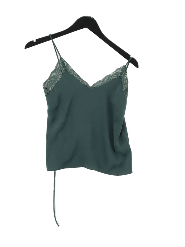 Weekday Women's Top XS Green Polyester with Polyamide