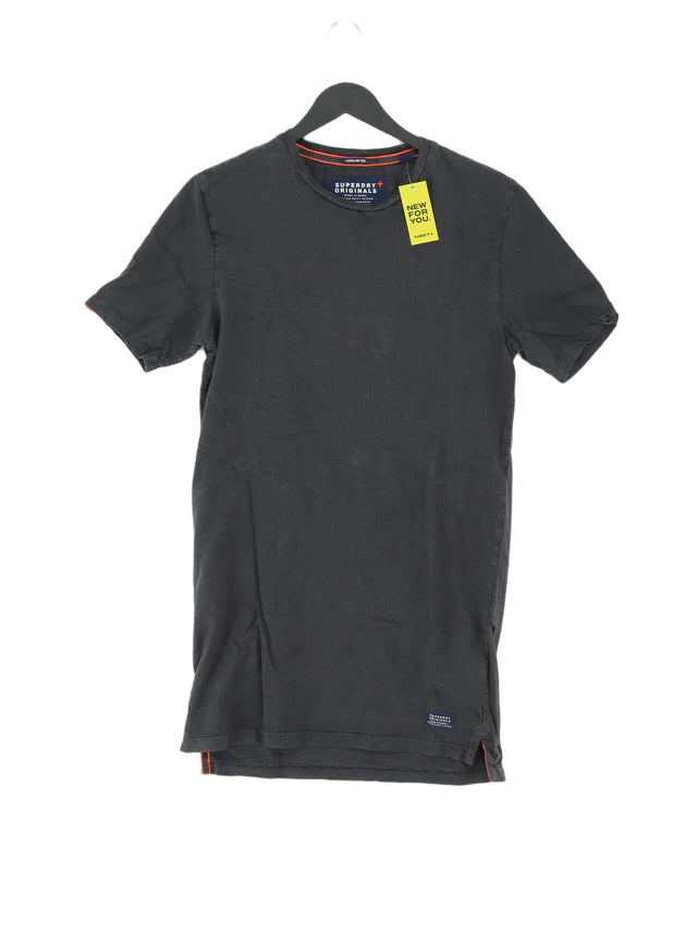 Superdry Men's T-Shirt S Black 100% Cotton