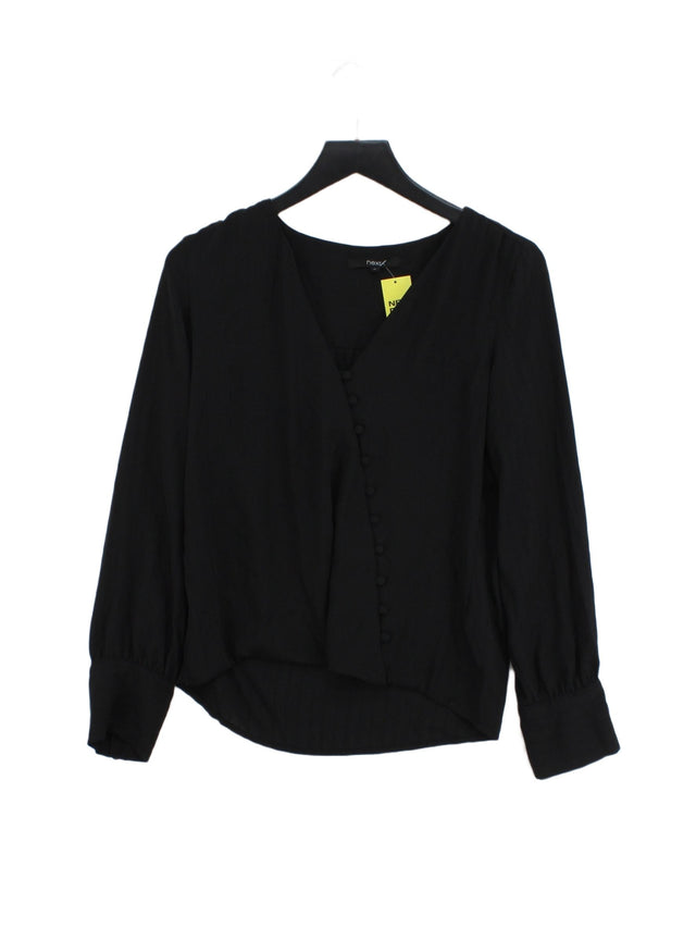 Next Women's Blouse UK 10 Black 100% Polyester