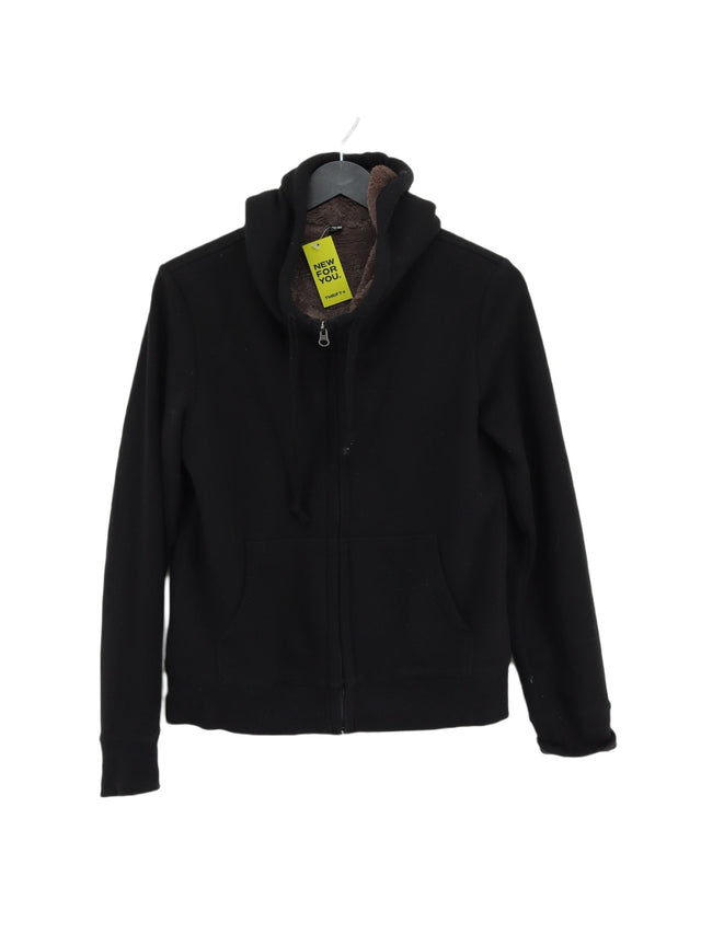 Uniqlo Women's Hoodie S Black Cotton with Polyester