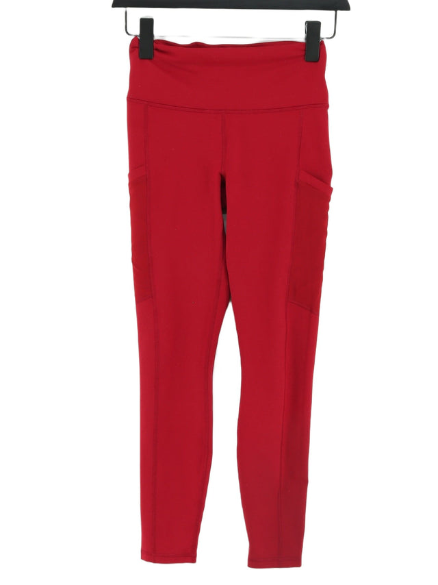 Fabletics Women's Leggings W 24 in Red 100% Other