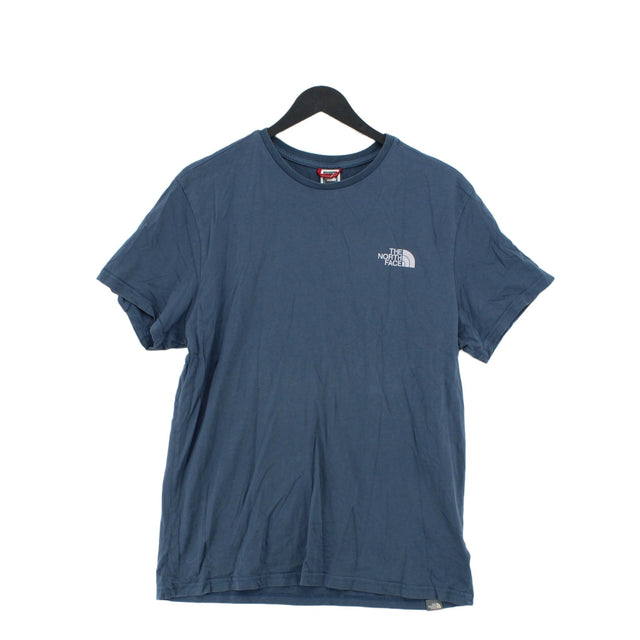 The North Face Men's T-Shirt M Blue 100% Cotton