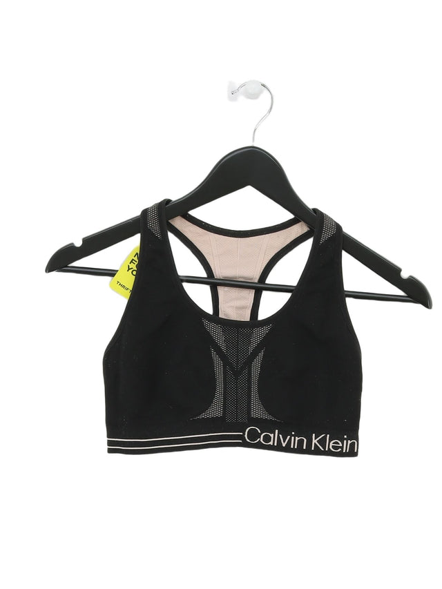 Calvin Klein Women's T-Shirt S Black 100% Other