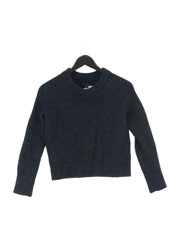 COS Women's Jumper XS Blue Cotton with Elastane, Other, Polyamide, Wool