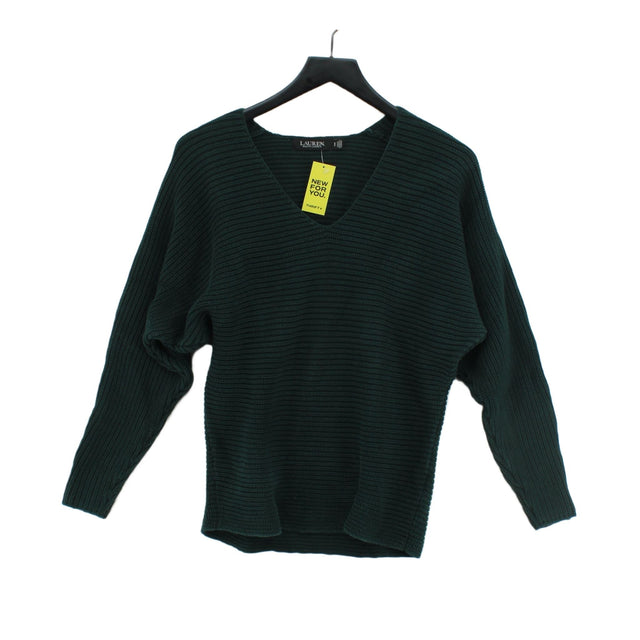 Ralph Lauren Women's Jumper S Green 100% Cotton