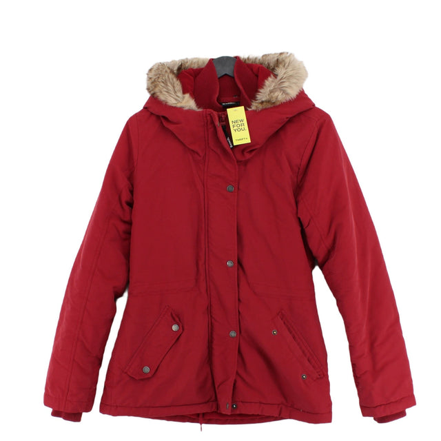 Bench Men's Coat M Red Cotton with Polyamide, Polyester