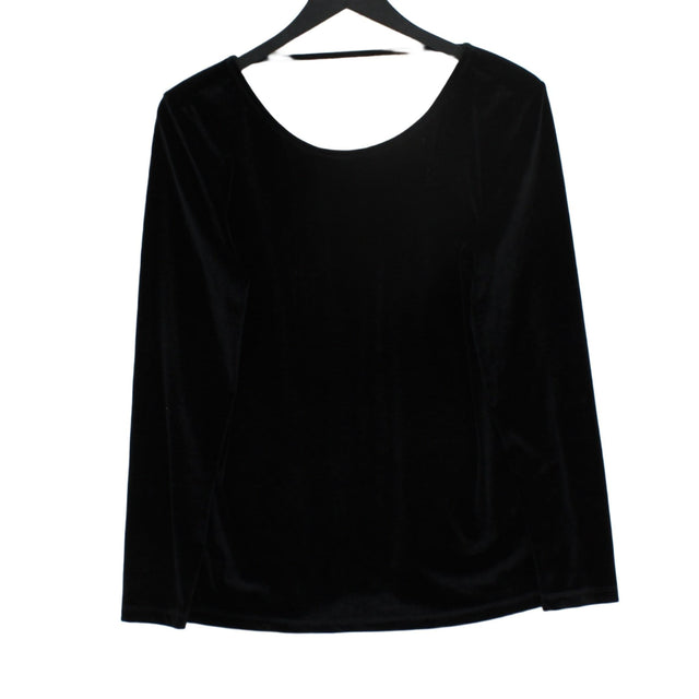 Reiss Women's Top XS Black Polyester with Elastane
