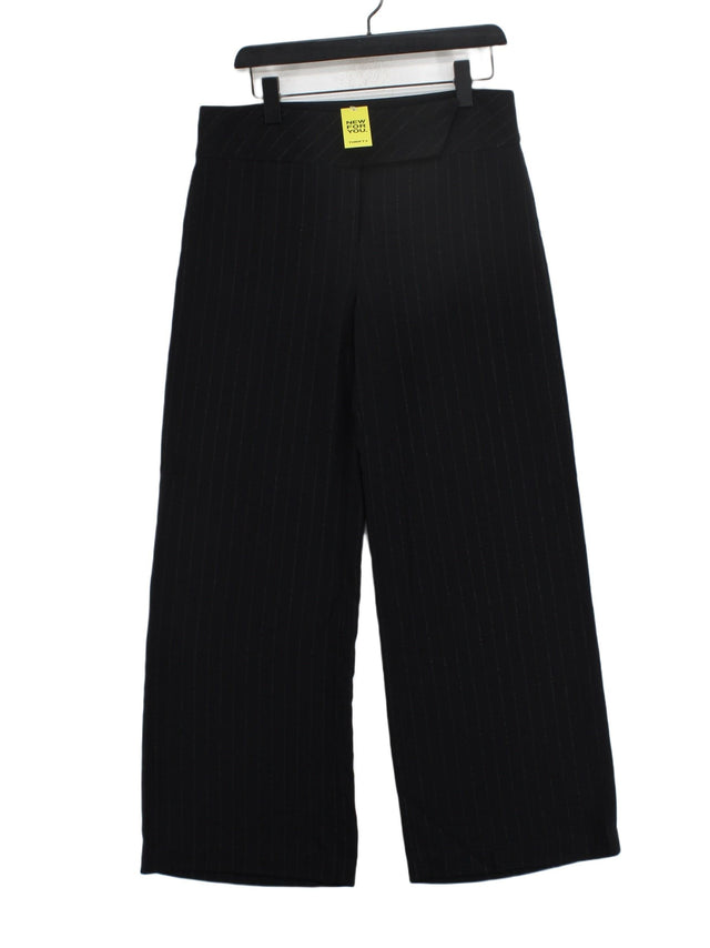 Next Women's Suit Trousers UK 14 Black 100% Polyester