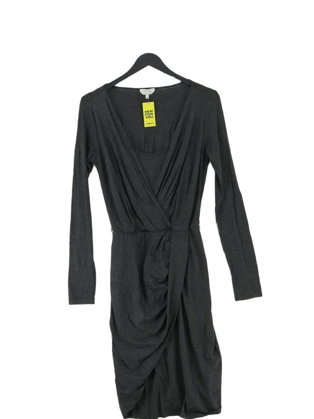 Max Mara Women's Midi Dress UK 12 Grey Viscose with Elastane