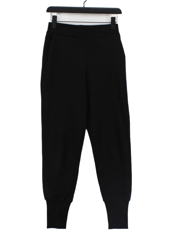 Zara Women's Sports Bottoms S Black Cotton with Polyester
