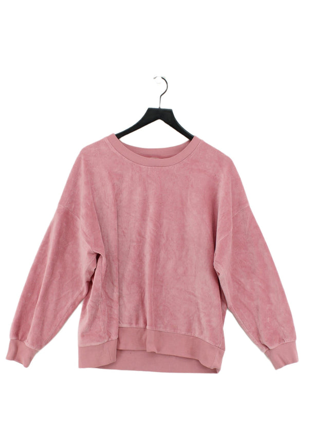 Hush Women's Jumper XL Pink Cotton with Polyester