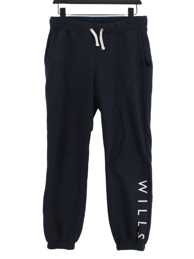 Jack Wills Men's Sports Bottoms M Blue Cotton with Polyester
