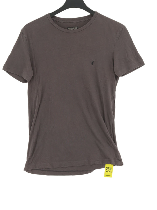 AllSaints Men's T-Shirt S Grey 100% Cotton
