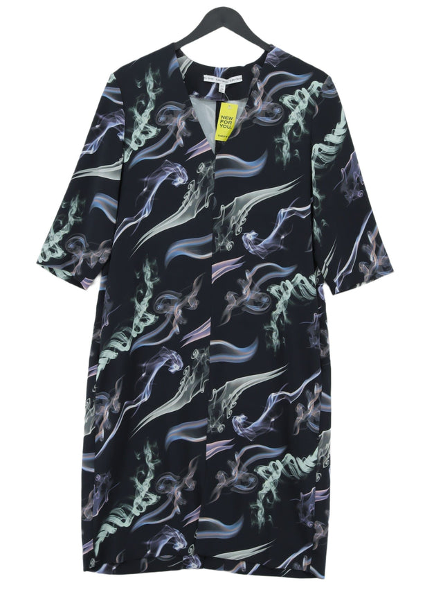 & Other Stories Women's Midi Dress UK 12 Black 100% Polyester