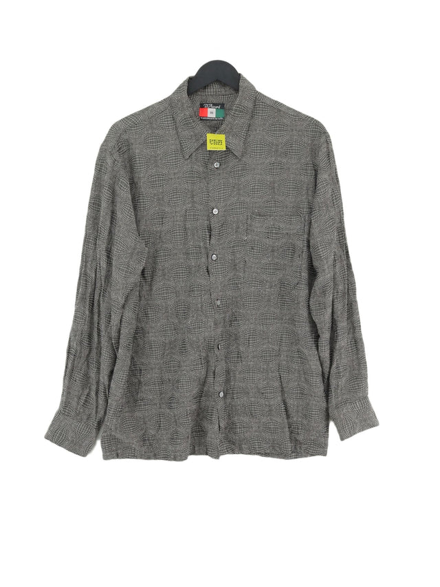 Vintage D'Accord Men's Shirt M Grey 100% Other