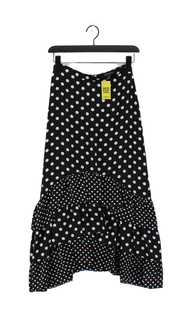 BCBGMAXAZRIA Women's Midi Skirt XXS Black 100% Polyester