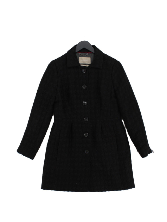 Banana Republic Women's Coat S Black Acrylic with Other, Polyester, Wool