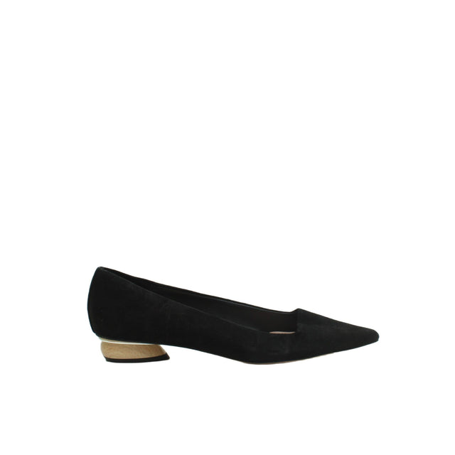 Zara Women's Flat Shoes UK 5.5 Black 100% Other