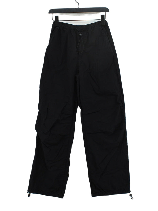 Zara Women's Trousers XS Black 100% Cotton