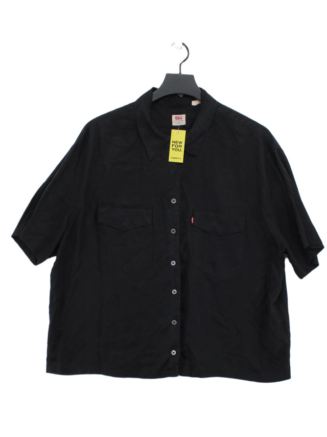 Levi’s Women's Shirt XL Black 100% Lyocell Modal