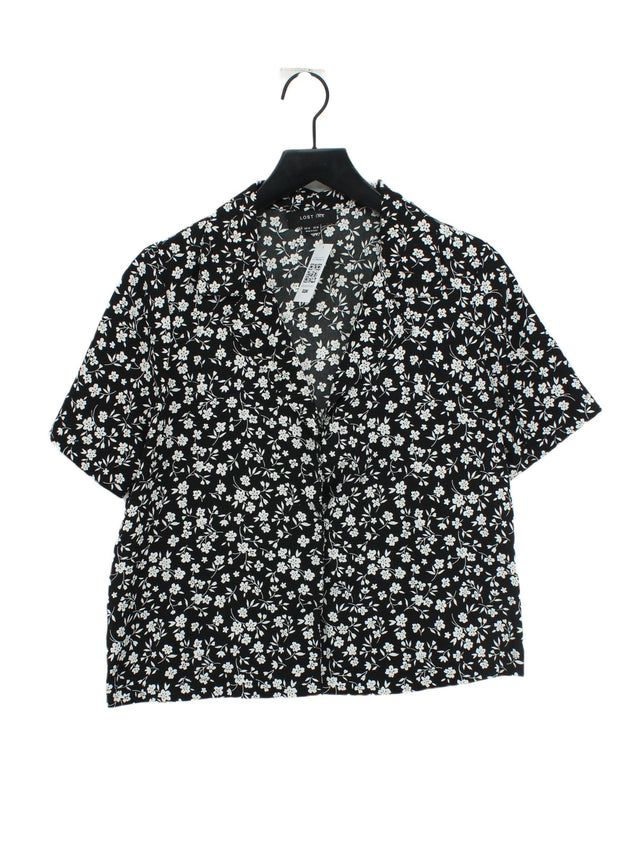 Lost Ink Women's Blouse M Black 100% Other