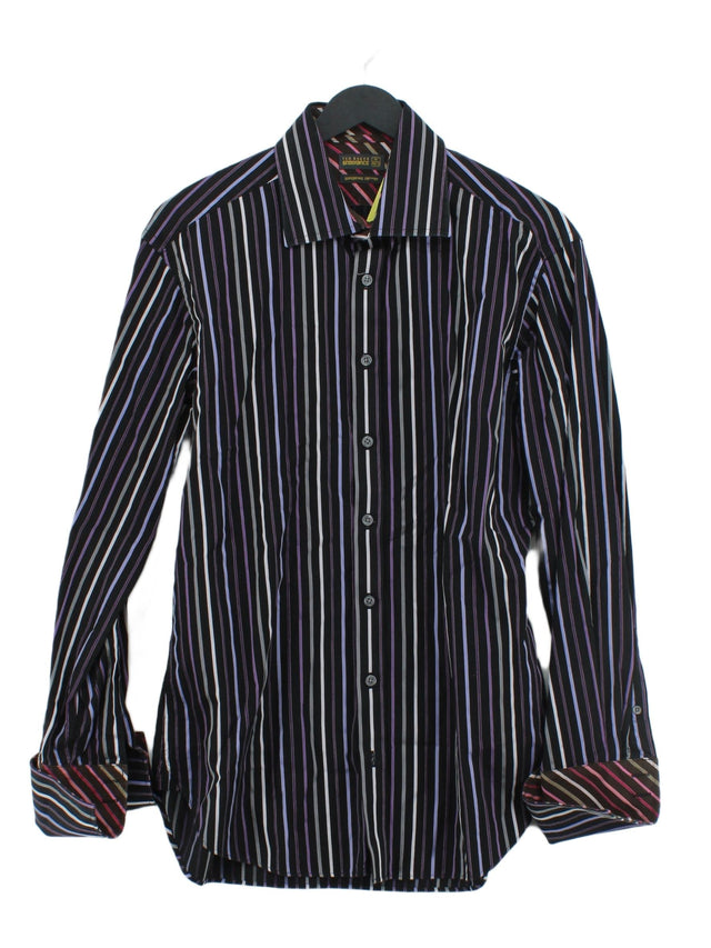 Ted Baker Men's Shirt Chest: 40 in Black 100% Cotton