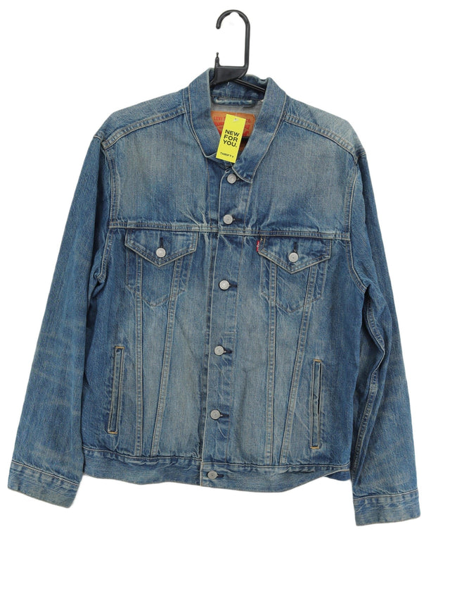 Vintage Levi’s Men's Jacket M Blue 100% Cotton