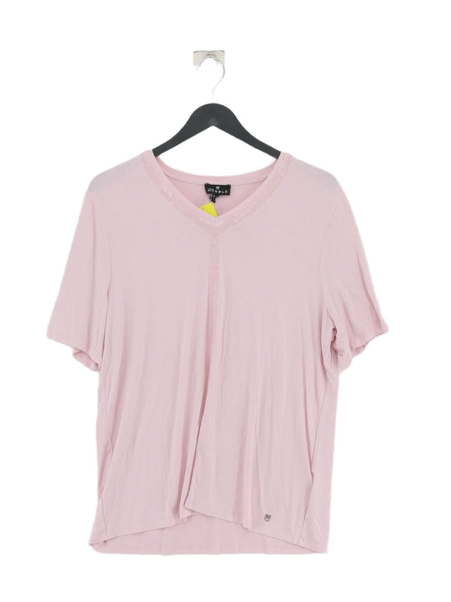 Marble Women's T-Shirt M Pink Viscose with Elastane