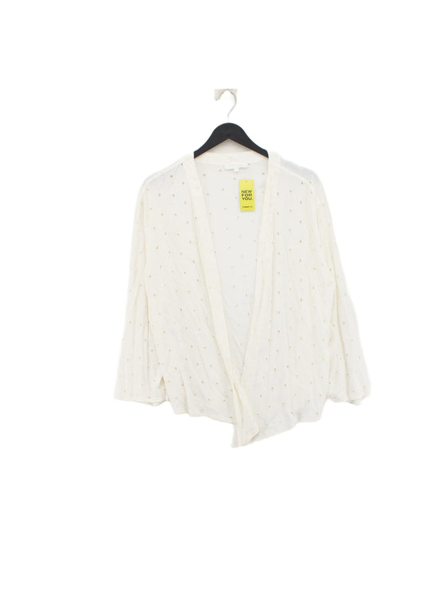 Sahara Women's Cardigan M White 100% Viscose