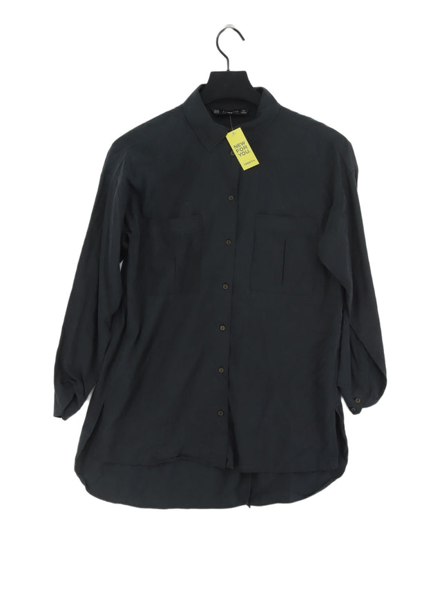 Zara Basic Men's Shirt XS Black Lyocell Modal with Polyester
