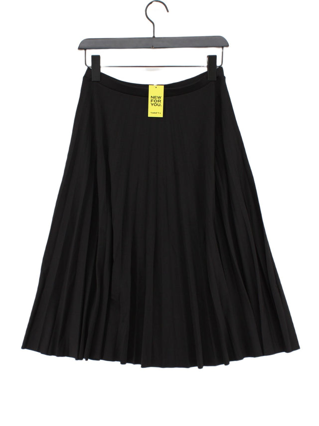 Bershka Women's Maxi Skirt M Black Polyester with Elastane