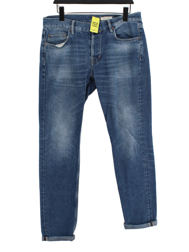 AllSaints Men's Jeans W 33 in Blue 100% Cotton
