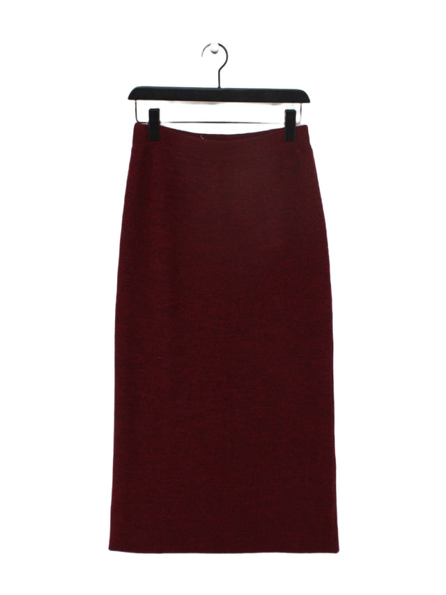 Toast Women's Midi Skirt S Red 100% Wool