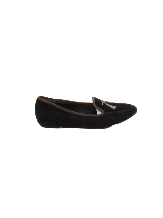 Clarks Women's Flat Shoes UK 4.5 Black 100% Other